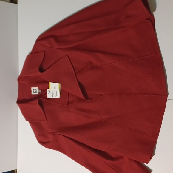 NWT Anne Klein Suit Separates Cinnamon Wide Collar Blazer Size 14 NEVER WORN! - Picture 12 of 12